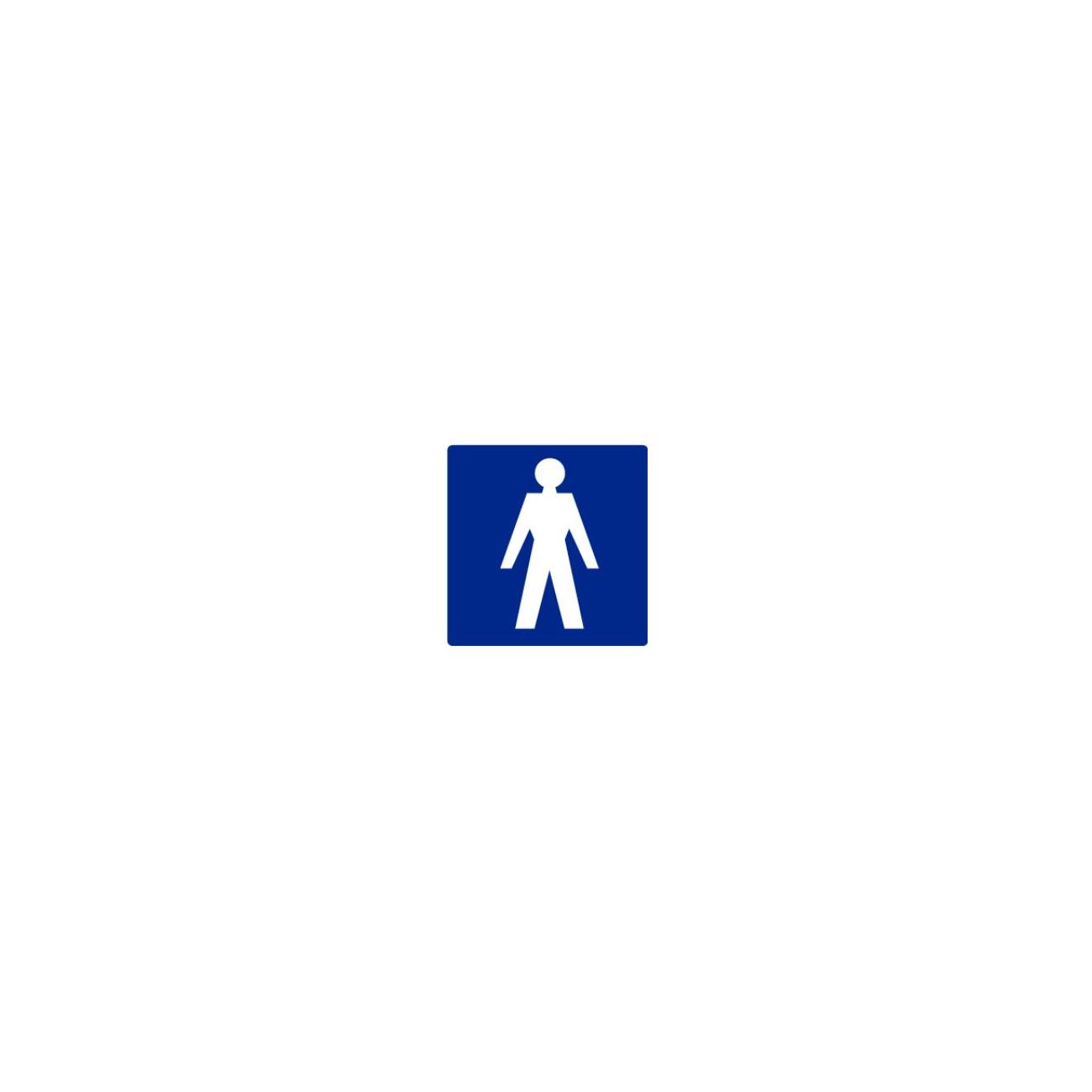 Pictogram Sticker Heren 100x100mm